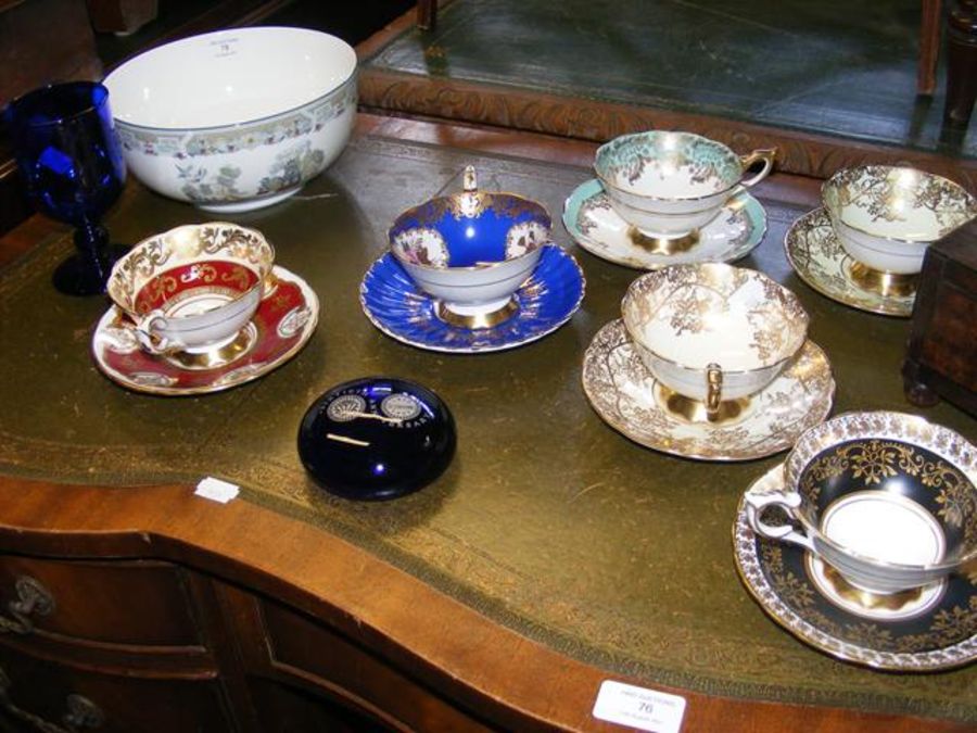 Various cups and saucers, Wedgwood 'Chinese Legend