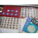 Various collectable coins, including Shillings, Vi