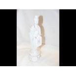 A Chinese blanc de chine figure of Guanyin - 20cm