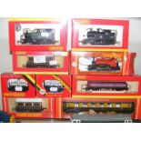 Selection of boxed Hornby locos and rolling stock