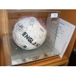 An England 2007 signed football - with Certificate