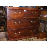 A 19th century mahogany chest of drawers - 85cms
