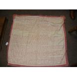 A large 19th century sampler - 90cm x 90cm