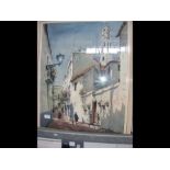 MID 20TH CENTURY - Mediterranean street scene - wa