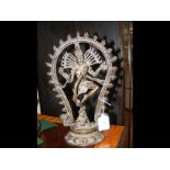 An Indian bronze of Hindu God Shiva - circa 1880 -