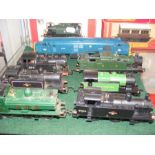 Selection of seven unboxed locos
