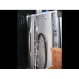 A Beko American style fridge freezer in silvered f
