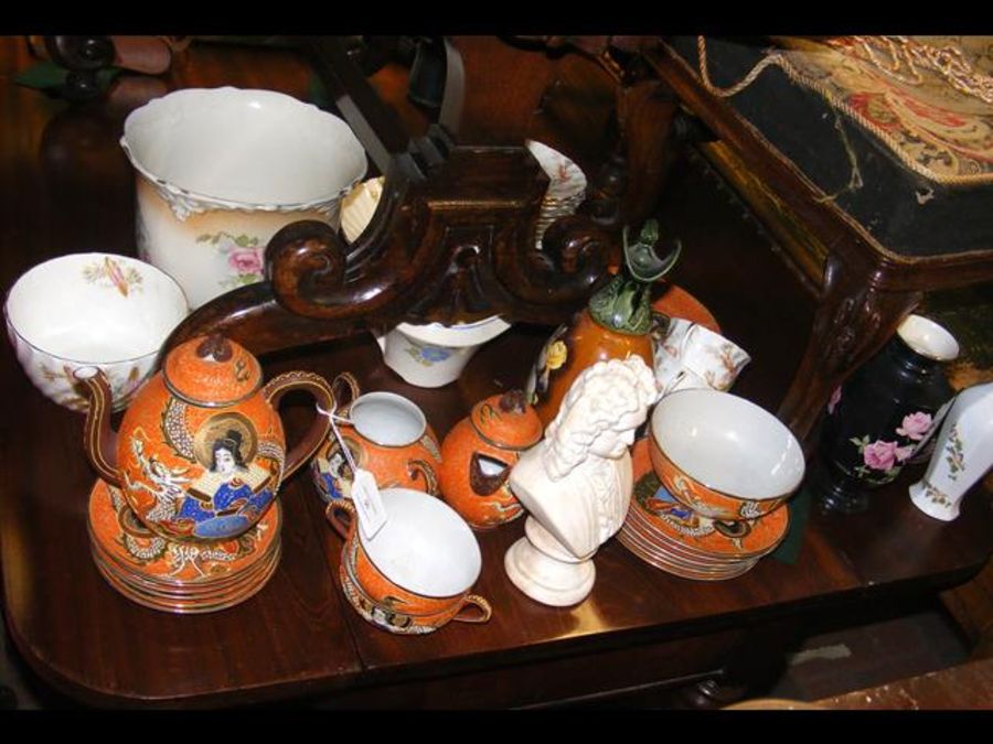 An Oriental tea set together with other ceramic wa - Image 2 of 2