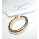 An 18ct? heavy wedding band