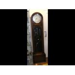 A 1930's three train chiming Grandfather clock