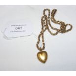 A 15ct locket on chain