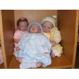 Three Heirloom quality Reborn Baby Dolls