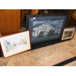 A photograph of Ventnor Pier, framed from the gree