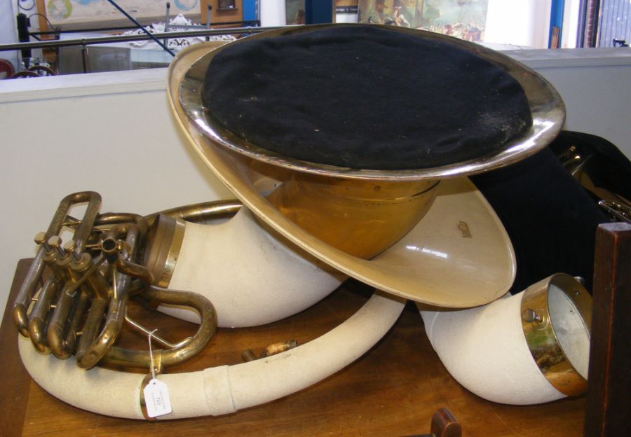 A sousaphone with additional bell