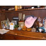 Various collectables, including picture frames, or