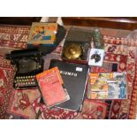 Various collectables, including a typewriter, Triu