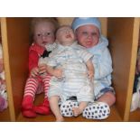 Three Heirloom quality Reborn Baby Dolls