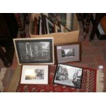 A quantity of framed and glazed photographs, mostl