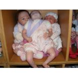 Three Heirloom quality Reborn Baby Dolls