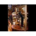 An Art Deco style dressing table mirror together w
