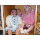 Three Heirloom quality Reborn Baby Dolls