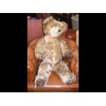 A large Lefray vintage Teddy Bear - with growler - 80cm long