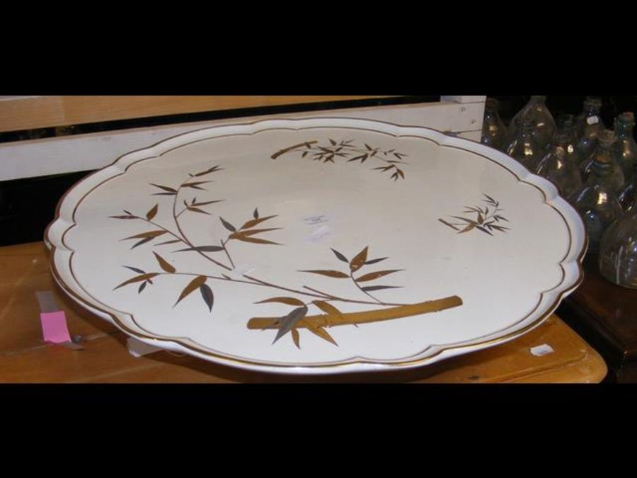 A Minton bamboo pattern Lazy Susan - diameter 56cm - Image 2 of 2