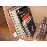 Selection of vintage LP's and 45's