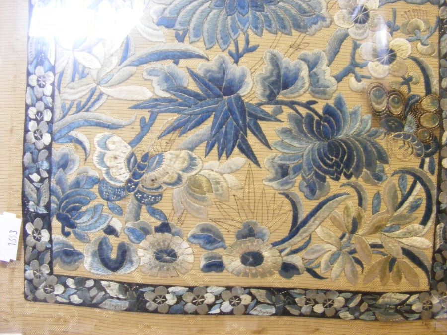 An Oriental embroidery panel and one other - Image 12 of 12