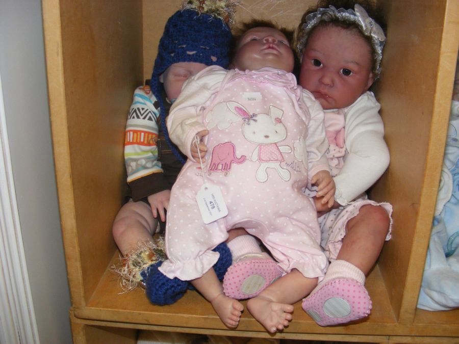 Three Heirloom quality Reborn Baby Dolls