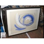 BARBARA HEPWORTH - large abstract print, signed