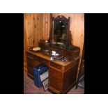 A Victorian mahogany dressing table by Maple & Co.