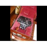 A Bolex H8 cine camera in original carrying case