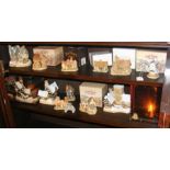 Lilliput Lane models - contained on two shelves