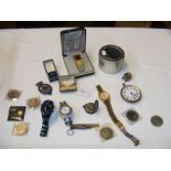 Gents wrist watches, collectable coins