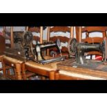 A selection of old sewing machines