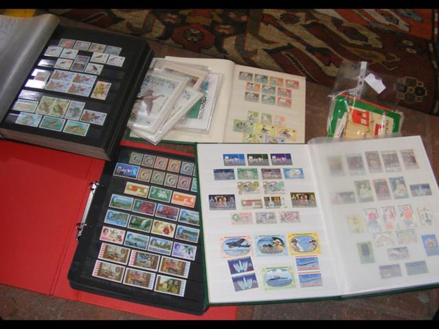 British Commonwealth stamps in six albums plus Fir