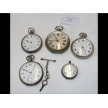 A Superior Railway Timekeeper pocket watch, togeth