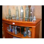 Various collectable glass cod bottles, Chemist's b