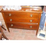 An Edwardian chest of drawers