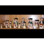 Various collectable Toby Jugs