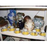 A medley of oriental ginger jars and Czechoslovaki