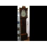 A 19th century eight day Grandfather clock