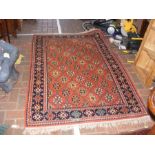 A European rug with geometric border - 150cm x 100