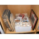 A collection of cigarette cards - loose and in fol