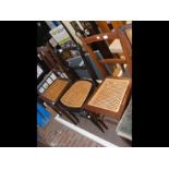 Three various bedroom chairs