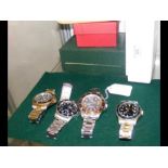Four gents wrist watches