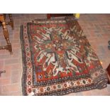 A Chelaberd Kazakh rug with geometric border - 230