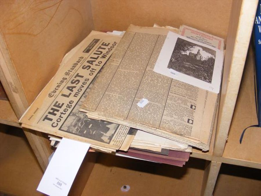 Collectable ephemera including the 1952 funeral of