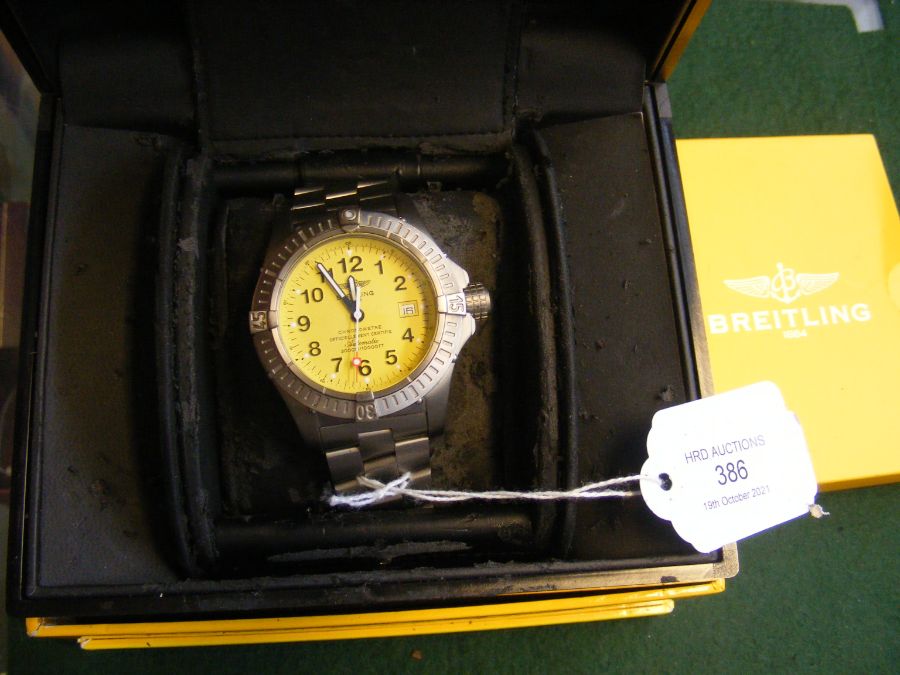 A Breitling Chronometre Automatic wrist watch with - Image 15 of 15